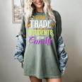 Will Trade Students For Candy Teacher Cute Halloween Costume Women's Comfort Colors T-Shirt Berry Will Trade Students For Candy Teacher Cute Halloween Costume Women's Comfort Colors T-Shirt Berry