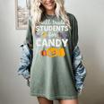 Will Trade Students For Candy Teacher Cute Halloween Women's Comfort Colors T-Shirt Berry Will Trade Students For Candy Teacher Cute Halloween Women's Comfort Colors T-Shirt Berry