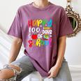 100th Day Of School Teachers Kids Girls Child Happy 100 Days Women's Comfort Colors T-Shirt Moss 100th Day Of School Teachers Kids Girls Child Happy 100 Days Women's Comfort Colors T-Shirt Moss