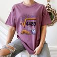 4489 Square Root 67 Math Teacher Halloween Costume Professor Women's Comfort Colors T-Shirt Moss