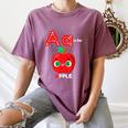A Is For Apple Pre-K Kindergarten Teacher Student Women's Comfort Colors T-Shirt Moss
