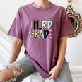 Back To School Third Grade Teacher First Day Of 3rd Grade Women's Comfort Colors T-Shirt Moss Back To School Third Grade Teacher First Day Of 3rd Grade Women's Comfort Colors T-Shirt Moss