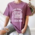 Best Music Teacher For Men Women Musician Band Piano Teacher Women's Comfort Colors T-Shirt Moss