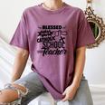 Blessed To Be A Catholic School Teacher Christian Teaching Women's Comfort Colors T-Shirt Moss Blessed To Be A Catholic School Teacher Christian Teaching Women's Comfort Colors T-Shirt Moss