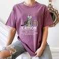 Cation Chemistry Humor Science Teacher Cat Pun Women's Comfort Colors T-Shirt Moss Cation Chemistry Humor Science Teacher Cat Pun Women's Comfort Colors T-Shirt Moss