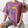 Chicken Themed Color Wheel Educational Art Teacher Artist Men Women Girls Kids Women's Comfort Colors T-Shirt Moss