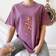 Christmas Musical Note Music Lover Teacher Sing Carols Jesus Women's Comfort Colors T-Shirt Moss