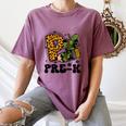 Cute Camo Pre K Back To School Teacher Kid Preschool Women's Comfort Colors T-Shirt Moss