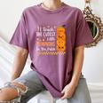 Cute Teacher Halloween For Women Men Teacher Pumpkin Women's Comfort Colors T-Shirt Moss Cute Teacher Halloween For Women Men Teacher Pumpkin Women's Comfort Colors T-Shirt Moss