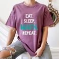 Eat Sleep Math Repeat Math Teacher Men Women Girls Kids Women's Comfort Colors T-Shirt Moss