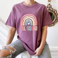 ESL Squad Teacher Crew Team Back To School English Rainbow Women's Comfort Colors T-Shirt Moss ESL Squad Teacher Crew Team Back To School English Rainbow Women's Comfort Colors T-Shirt Moss