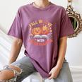 Fall In Love With Kindergarten Autumn Kindergarten Teacher Women's Comfort Colors T-Shirt Moss