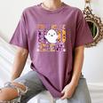 First Grade Boo Crew Teacher Student Halloween Costume Women's Comfort Colors T-Shirt Moss First Grade Boo Crew Teacher Student Halloween Costume Women's Comfort Colors T-Shirt Moss
