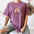 Good Day To Teach Tiny Humans Rainbow Teacher Women's Comfort Colors T-Shirt Moss Good Day To Teach Tiny Humans Rainbow Teacher Women's Comfort Colors T-Shirt Moss