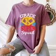 Grade K Super Squad Superhero Kindergarten Teacher Team Women's Comfort Colors T-Shirt Moss