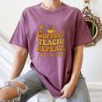 Groovy Coffee Teach Repeat Retro Teacher Women's Comfort Colors T-Shirt Moss Groovy Coffee Teach Repeat Retro Teacher Women's Comfort Colors T-Shirt Moss