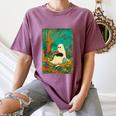 Groovy Ghost Reading Book Cat Halloween Ghost Teacher Women's Comfort Colors T-Shirt Moss Groovy Ghost Reading Book Cat Halloween Ghost Teacher Women's Comfort Colors T-Shirt Moss