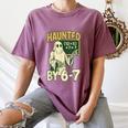Halloween Costume Haunted By 67 Ghost Math Teacher Professor Women's Comfort Colors T-Shirt Moss Halloween Costume Haunted By 67 Ghost Math Teacher Professor Women's Comfort Colors T-Shirt Moss