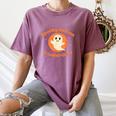 Halloween Teacher Crew Spooky Season Retro Ghost Women's Comfort Colors T-Shirt Moss