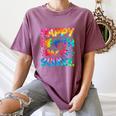 Happy 100th Day Of School Teacher Student 100 Days Tie Dye Men Women Kids Women's Comfort Colors T-Shirt Moss