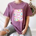 Happy Dot Day Bow Coquette For Teacher Girls Women's Comfort Colors T-Shirt Moss