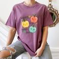 Happy To See Your Face Teacher Apple Women's Comfort Colors T-Shirt Moss Happy To See Your Face Teacher Apple Women's Comfort Colors T-Shirt Moss