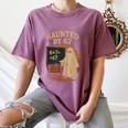 Haunted By 67 Ghost Math Joke Student Halloween Nerd Teacher Women's Comfort Colors T-Shirt Moss