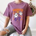 Haunted 67 Ghost Math Teacher Halloween Costume Math Pun Women's Comfort Colors T-Shirt Moss Haunted 67 Ghost Math Teacher Halloween Costume Math Pun Women's Comfort Colors T-Shirt Moss