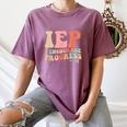 IEP I Encourage Progress Special Education Teacher Graphics Women's Comfort Colors T-Shirt Moss IEP I Encourage Progress Special Education Teacher Graphics Women's Comfort Colors T-Shirt Moss