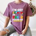 I'm Not Short I'm Pre-K Teacher Size Back To School Teacher Women's Comfort Colors T-Shirt Moss I'm Not Short I'm Pre-K Teacher Size Back To School Teacher Women's Comfort Colors T-Shirt Moss