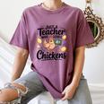 Just a Teacher Who Loves Chickens Chicken Farm Animal Lover Women's Comfort Colors T-Shirt Moss Just a Teacher Who Loves Chickens Chicken Farm Animal Lover Women's Comfort Colors T-Shirt Moss