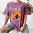 Let's Eat Kids Punctuation Saves Live Witch Grammar Teacher Women's Comfort Colors T-Shirt Moss