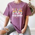 Most Likely To Read Books All Summer Teacher Student Women's Comfort Colors T-Shirt Moss