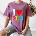 I Love STEM Student Teacher 1st Day Of School Back To School Women's Comfort Colors T-Shirt Moss I Love STEM Student Teacher 1st Day Of School Back To School Women's Comfort Colors T-Shirt Moss