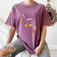 Music Note Pumpkin Fall Music Teacher Halloween Costume Women's Comfort Colors T-Shirt Moss