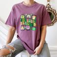 One Lucky Teacher St Patrick's Day Irish Teacher Lucky Era Women's Comfort Colors T-Shirt Moss