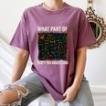 What Part Of Don't You Understand Math Teacher Women's Comfort Colors T-Shirt Moss What Part Of Don't You Understand Math Teacher Women's Comfort Colors T-Shirt Moss