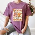 Pumpkin Teacher Preppy Fall In Love With Learning Autumn Women's Comfort Colors T-Shirt Moss