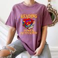 Reading Super Power Activated Superhero Teacher Or Student Men Women Girls Kids Women's Comfort Colors T-Shirt Moss