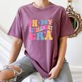 Retro Groovy Retirement Era Retired Teacher Women's Comfort Colors T-Shirt Moss Retro Groovy Retirement Era Retired Teacher Women's Comfort Colors T-Shirt Moss