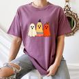 Retro Pencil Ghost Boo Spooky Teacher Halloween Costume Women's Comfort Colors T-Shirt Moss Retro Pencil Ghost Boo Spooky Teacher Halloween Costume Women's Comfort Colors T-Shirt Moss