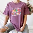 Retro Special Education Squad Groovy Dream Team SPED Teacher Women's Comfort Colors T-Shirt Moss Retro Special Education Squad Groovy Dream Team SPED Teacher Women's Comfort Colors T-Shirt Moss