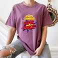 School Counselor Teacher Superhero Superpower Comic Book Women's Comfort Colors T-Shirt Moss