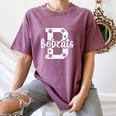 School Spirit Mascot Bobcats Back To School Teacher Student Women's Comfort Colors T-Shirt Moss School Spirit Mascot Bobcats Back To School Teacher Student Women's Comfort Colors T-Shirt Moss