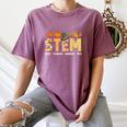 STEM Teacher Thanksgiving Grateful Educator Science Class Women's Comfort Colors T-Shirt Moss
