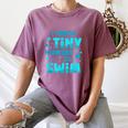 Swimming Teacher I Teach Tiny Humans To Swim Swim Instructor Women's Comfort Colors T-Shirt Moss