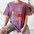I Teach Rockstars Band Vibes Teacher Rocks My Music Teaching Women's Comfort Colors T-Shirt Moss I Teach Rockstars Band Vibes Teacher Rocks My Music Teaching Women's Comfort Colors T-Shirt Moss