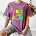 This Teacher 80s 90s Teachers's Day Glows Last Day Of School Women's Comfort Colors T-Shirt Moss