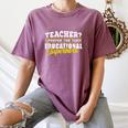 Teacher Educational Superhero School Teachers Women's Comfort Colors T-Shirt Moss Teacher Educational Superhero School Teachers Women's Comfort Colors T-Shirt Moss