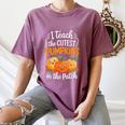 Teacher Halloween Pre-K Teacher Kindergarten Cutest Pumpkins Women's Comfort Colors T-Shirt Moss Teacher Halloween Pre-K Teacher Kindergarten Cutest Pumpkins Women's Comfort Colors T-Shirt Moss